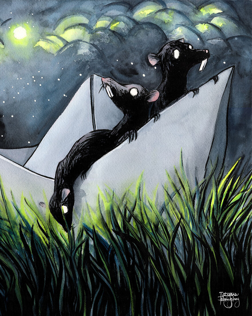 I Am An Artist Who Created Dark, Vibrant, And Surreal Paintings Of Animals (15 Pics)