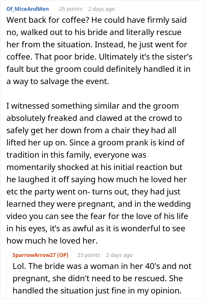 Bride’s Sister Gets The Bride ‘Kidnapped’ And Ruins The Wedding As Well As Their Relationship Bride’s Sister Gets The Bride ‘Kidnapped’ And Ruins The Wedding As Well As Their Relationship