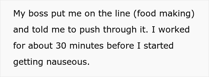Teenager Maliciously Complies With Manager’s Request To Come Into Work While Sick, Throws Up Teenager Maliciously Complies With Manager’s Request To Come Into Work While Sick, Throws Up