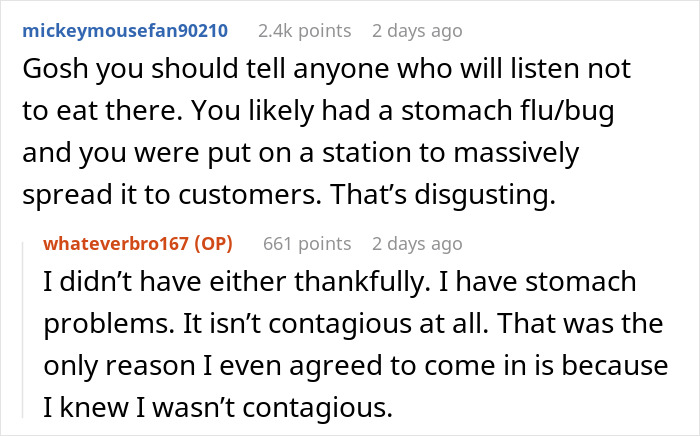 Teenager Maliciously Complies With Manager’s Request To Come Into Work While Sick, Throws Up Teenager Maliciously Complies With Manager’s Request To Come Into Work While Sick, Throws Up