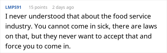 Teenager Maliciously Complies With Manager’s Request To Come Into Work While Sick, Throws Up Teenager Maliciously Complies With Manager’s Request To Come Into Work While Sick, Throws Up