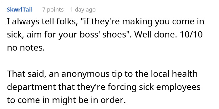 Teenager Maliciously Complies With Manager’s Request To Come Into Work While Sick, Throws Up Teenager Maliciously Complies With Manager’s Request To Come Into Work While Sick, Throws Up