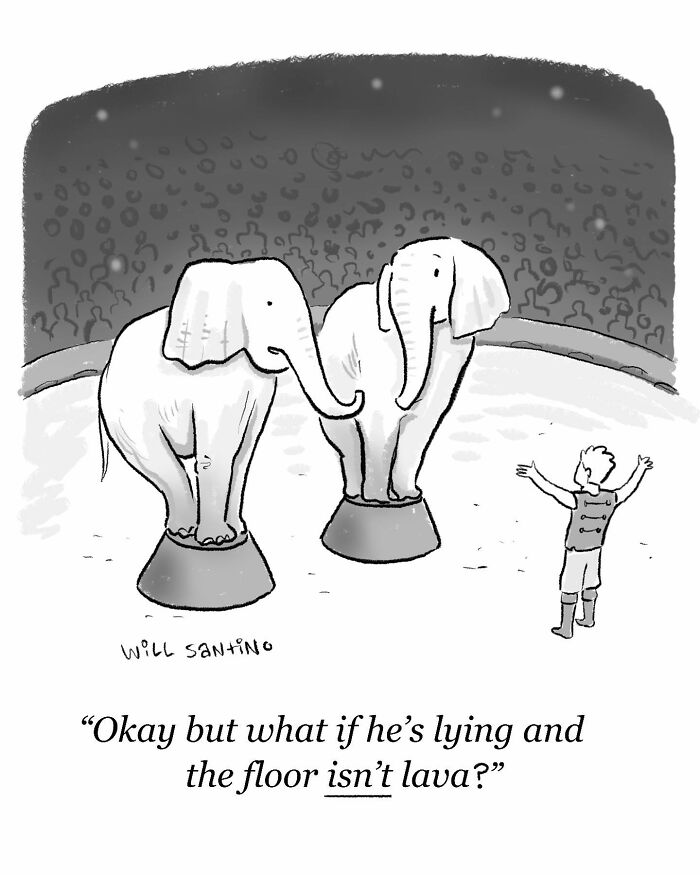 50 Minimalistic Comics Filled With Absurd Situations And Silly Humor By Will Santino (New Pics)