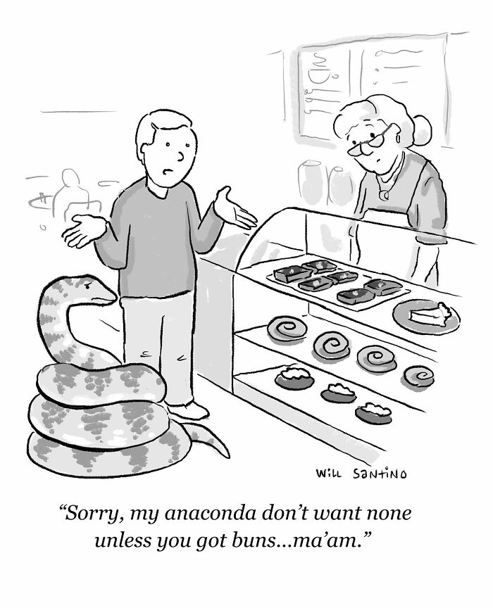 50 Minimalistic Comics Filled With Absurd Situations And Silly Humor By Will Santino (New Pics)