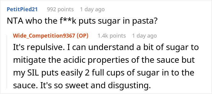 Woman’s Husband And His Sister Kept “Fixing” Her Food To The Point That She And Her Kids Would Refuse To Eat It, So She Finally Snaps Woman’s Husband And His Sister Kept “Fixing” Her Food To The Point That She And Her Kids Would Refuse To Eat It, So She Finally Snaps
