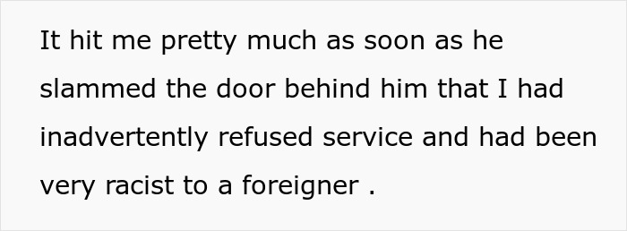 Foreigner Thinks He&#8217;s Being Kicked Out Of A Coffee Shop Because Of His Ethnicity, Barista Realizes His Mistake Too Late