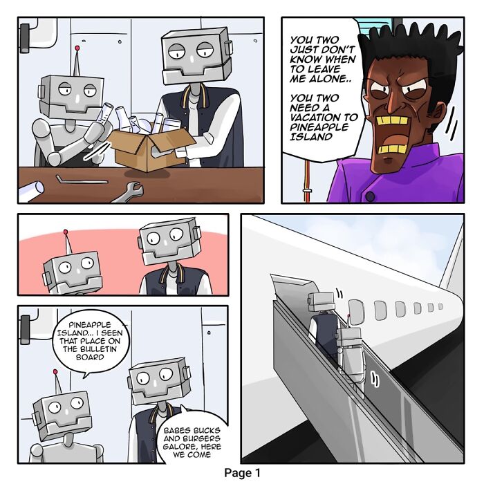 The Robots Go To Pineapple Island The Robots Go To Pineapple Island