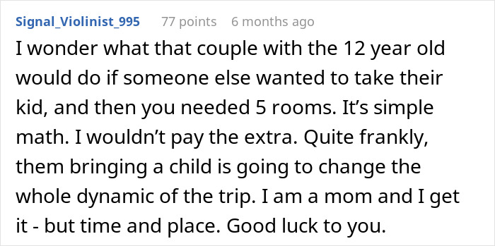 &ldquo;[Am I The Jerk] For Changing My Mind About Splitting The Cost Of Our Group Vacation Equally?&rdquo;