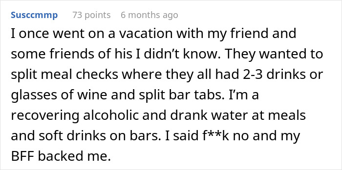 &ldquo;[Am I The Jerk] For Changing My Mind About Splitting The Cost Of Our Group Vacation Equally?&rdquo;