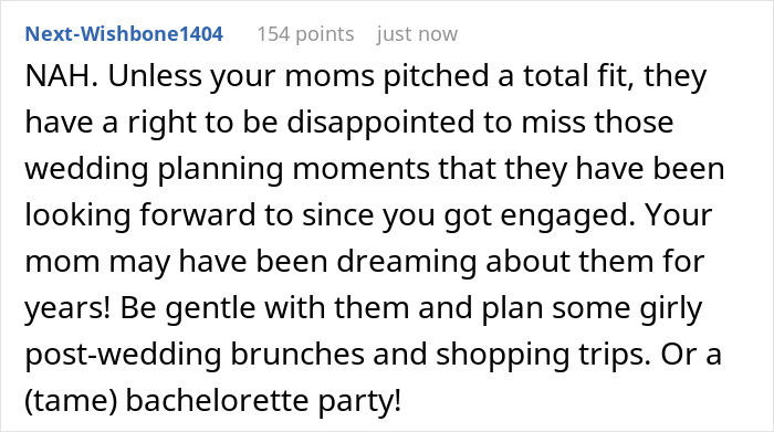 &ldquo;[Am I The Jerk] For Taking Away Everyone&rsquo;s Chance To Be Involved With The Wedding?&rdquo;