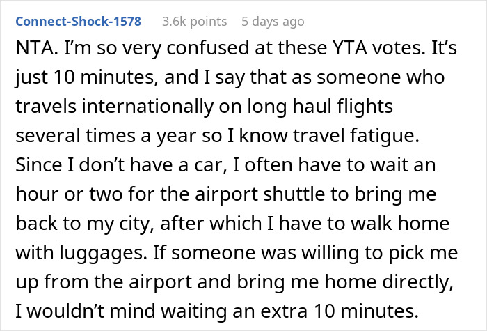 “Am I A Jerk For Picking My Wife Up From The Airport 10 Minutes Late?” “Am I A Jerk For Picking My Wife Up From The Airport 10 Minutes Late?”