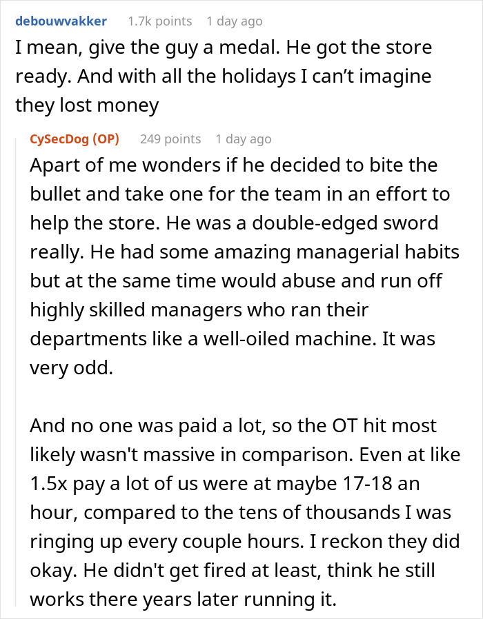 “Someone Parked Their RV In The Parking Lot”: Store Manager Authorizes All Overtime, Workers Use Every Minute Of It “Someone Parked Their RV In The Parking Lot”: Store Manager Authorizes All Overtime, Workers Use Every Minute Of It