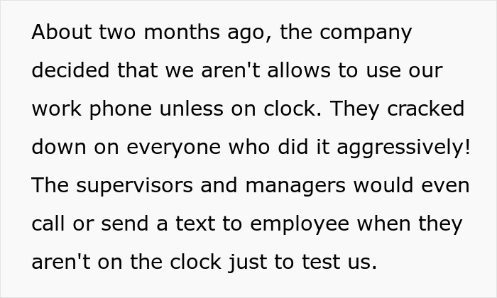 Management Tell Employees They Can’t Use Their Phones After Work, Regret It Almost Immediately Management Tell Employees They Can’t Use Their Phones After Work, Regret It Almost Immediately