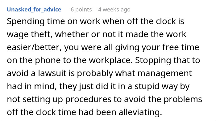 Management Tell Employees They Can’t Use Their Phones After Work, Regret It Almost Immediately Management Tell Employees They Can’t Use Their Phones After Work, Regret It Almost Immediately