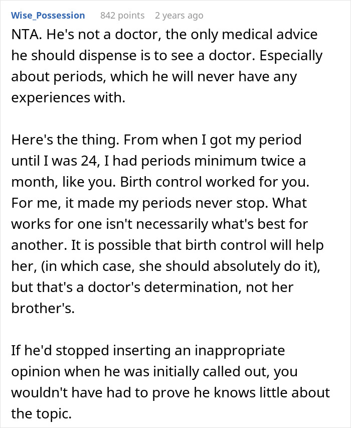 Guy Starts Mansplaining Periods To His Little Sister During Family Dinner, His Fiancée Asks Him A Question That Shuts Him Down