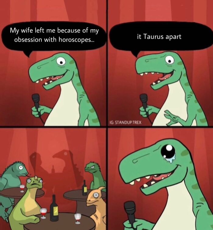 I Created A Dino Standup Comedian That Is On A Mission To Spread Bad Jokes And Puns (30 Pics)
