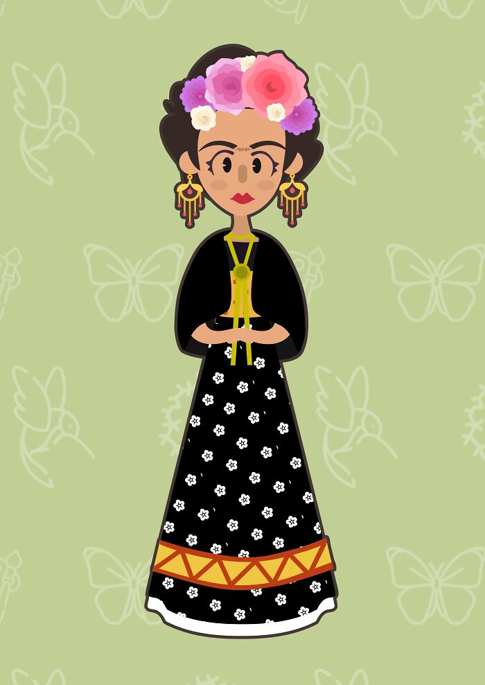 I’ve Been Making Frida Kahlo Out Of Paper Since 2015, And Here Is My Artistic Progression