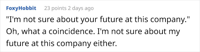 Boss Made To Eat His Words After Telling Star Employee To “Gain Some Perspective” For Refusing To Add 3 Hr Commute To Workday Boss Made To Eat His Words After Telling Star Employee To “Gain Some Perspective” For Refusing To Add 3 Hr Commute To Workday