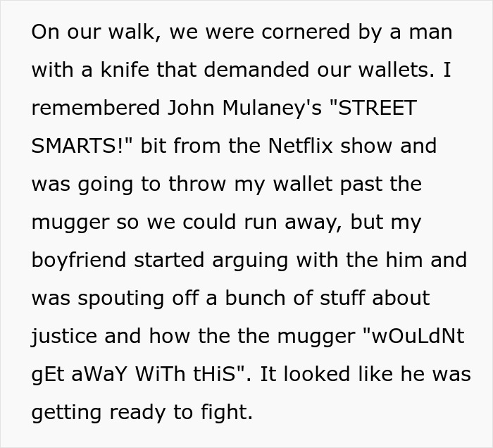 “He Assured Me He’d Protect Me”: Man, Obsessed With Being A Hero, Goes Off On GF For Ruining His Moment When Faced With Knife-Wielding Attacker “He Assured Me He’d Protect Me”: Man, Obsessed With Being A Hero, Goes Off On GF For Ruining His Moment When Faced With Knife-Wielding Attacker