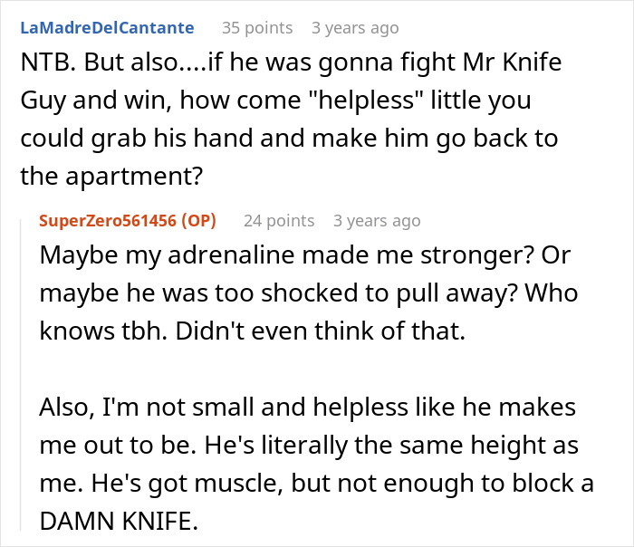 “He Assured Me He’d Protect Me”: Man, Obsessed With Being A Hero, Goes Off On GF For Ruining His Moment When Faced With Knife-Wielding Attacker “He Assured Me He’d Protect Me”: Man, Obsessed With Being A Hero, Goes Off On GF For Ruining His Moment When Faced With Knife-Wielding Attacker
