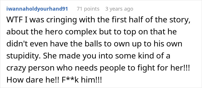 “He Assured Me He’d Protect Me”: Man, Obsessed With Being A Hero, Goes Off On GF For Ruining His Moment When Faced With Knife-Wielding Attacker “He Assured Me He’d Protect Me”: Man, Obsessed With Being A Hero, Goes Off On GF For Ruining His Moment When Faced With Knife-Wielding Attacker