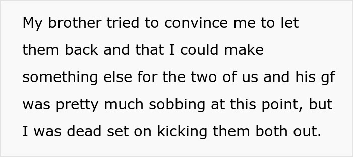 “[Am I The Jerk] For Yelling At My Brother&rsquo;s Pregnant Girlfriend And Kicking Them Both Out Of My House After She Threw Away My Food?”