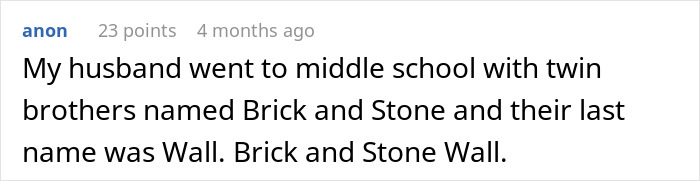 “Brick And Stone Wall”: People Share The Most Unfortunate Names Parents Gave Their Twins After Teacher Blasts Her Students’ Parents “Brick And Stone Wall”: People Share The Most Unfortunate Names Parents Gave Their Twins After Teacher Blasts Her Students’ Parents