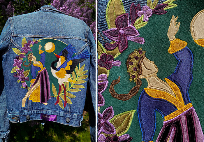 My 18 Magical Collages From Old Fabrics That Are Inspired By The Divine, The Moon, And Tarot Cards My 18 Magical Collages From Old Fabrics That Are Inspired By The Divine, The Moon, And Tarot Cards