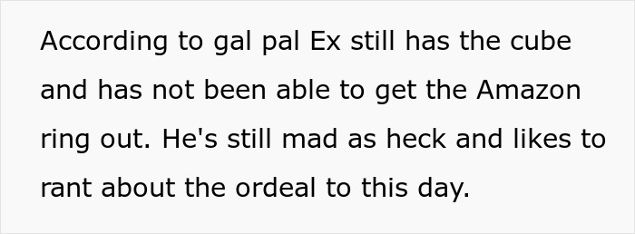 Man Cheats On Fiancé With An Ex, Demands She Return His $190 Engagement Ring, So She Does, Infuriating Him Endlessly Man Cheats On Fiancé With An Ex, Demands She Return His $190 Engagement Ring, So She Does, Infuriating Him Endlessly