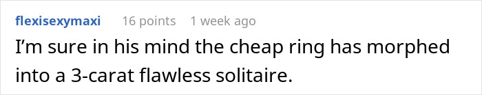 Man Cheats On Fiancé With An Ex, Demands She Return His $190 Engagement Ring, So She Does, Infuriating Him Endlessly Man Cheats On Fiancé With An Ex, Demands She Return His $190 Engagement Ring, So She Does, Infuriating Him Endlessly