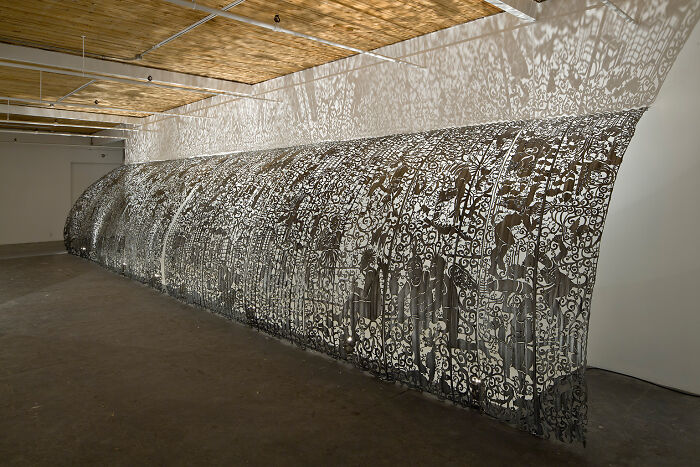 Sculptures Of Paradox: This Artist Combines Delicate Laced Patterns With Heavy Steel Objects (43 Pics) Sculptures Of Paradox: This Artist Combines Delicate Laced Patterns With Heavy Steel Objects (43 Pics)