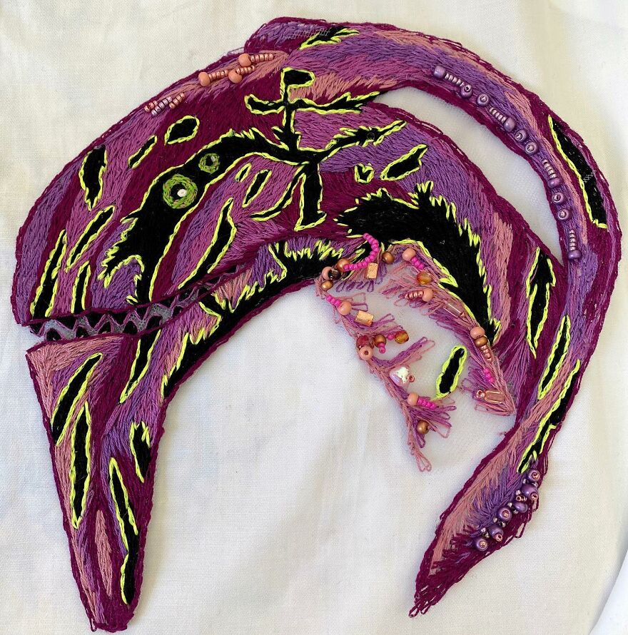 I Use Various Art Mediums To Create Embroidery, Clothing And Accessories Based On My Heritage And Life In Mexico (25 Pics) I Use Various Art Mediums To Create Embroidery, Clothing And Accessories Based On My Heritage And Life In Mexico (25 Pics)