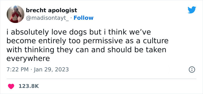 &ldquo;I&rsquo;m Sorry, But Unless It&rsquo;s A Trained Service Dog, Your Dog Simply Does Not Need To Come With You On All Your Errands&rdquo;: Woman&rsquo;s Thread About Dogs Goes Viral On Twitter