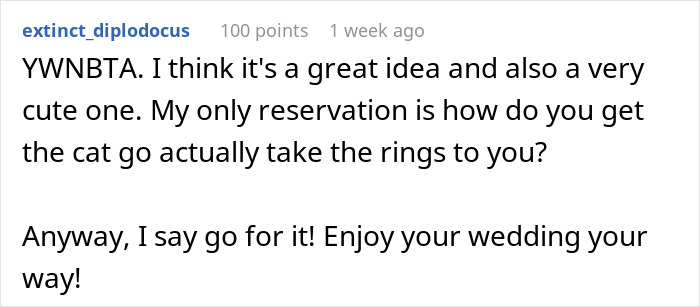 Couple Decide To Use Their Pets To Fill Out Roles In Their Wedding, SIL Is Angry They Didn’t Include Her “Rainbow” Kids Instead Couple Decide To Use Their Pets To Fill Out Roles In Their Wedding, SIL Is Angry They Didn’t Include Her “Rainbow” Kids Instead