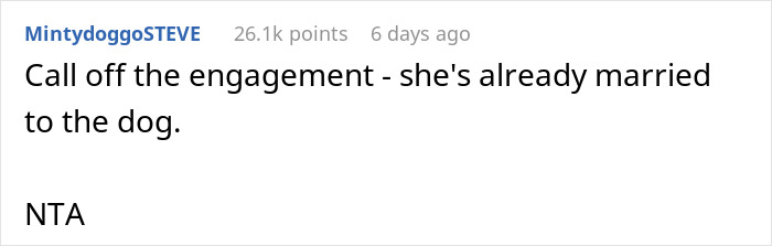 &ldquo;[Am I The Jerk] For Leaving The Engagement Dinner Due To My Fianc&eacute;e&rsquo;s Obsession With The Dog?&rdquo;