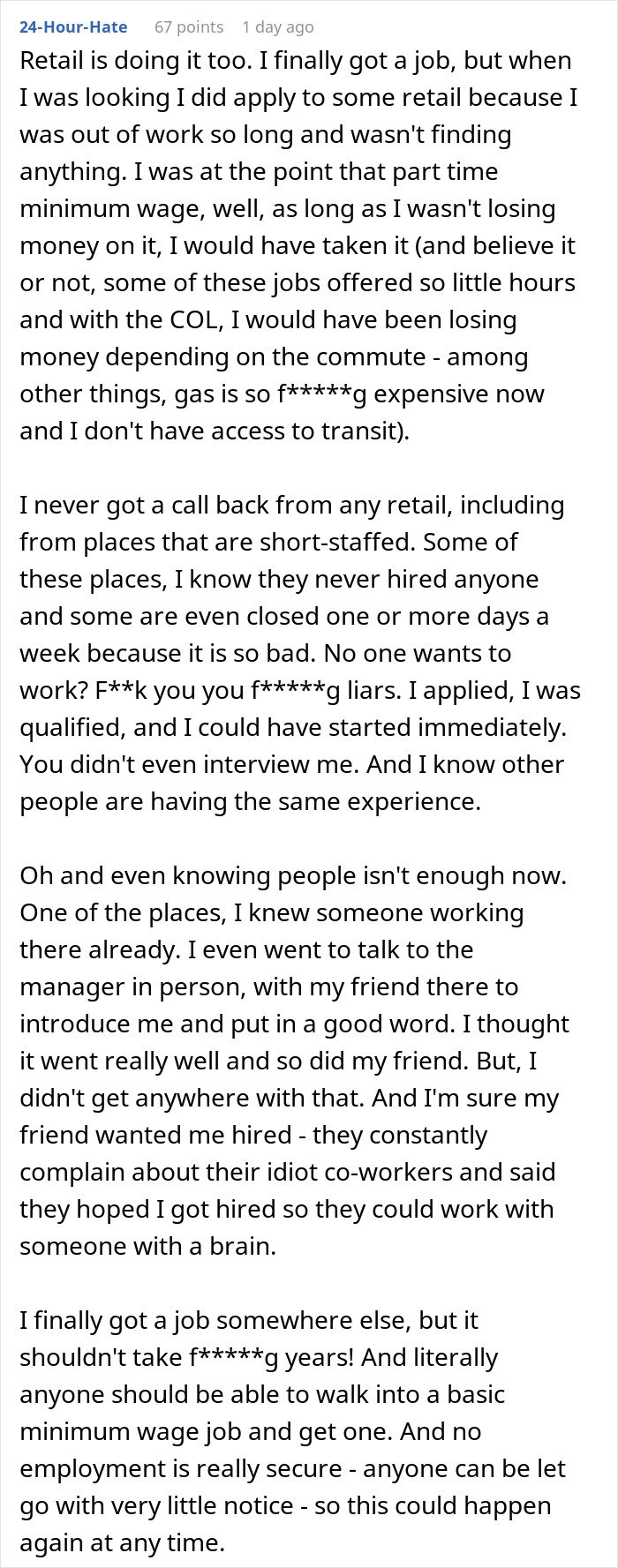 Employee Shares The Truth About Restaurants Being ‘Short-Staffed’ Due To Lack Of Hiring, Not Because ‘No One Wants To Work’ Employee Shares The Truth About Restaurants Being ‘Short-Staffed’ Due To Lack Of Hiring, Not Because ‘No One Wants To Work’