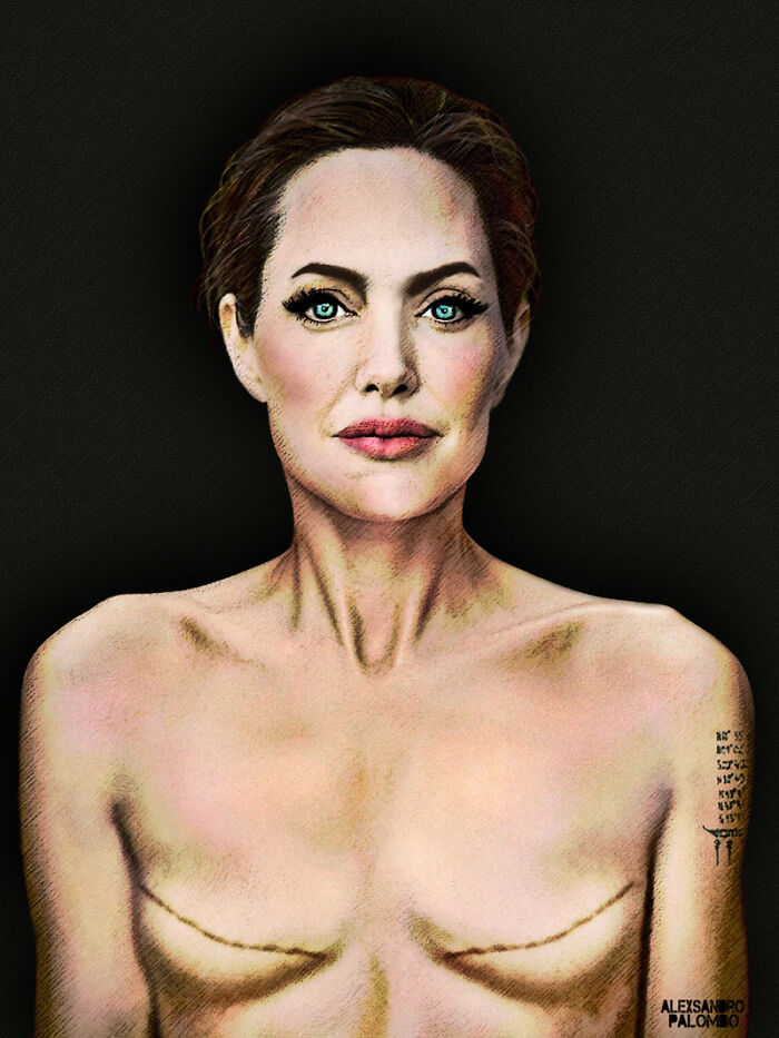Milan Removed The Famous Mural With Angelina Jolie With Mastectomy Scars Painted By Alexsandro Polombo Milan Removed The Famous Mural With Angelina Jolie With Mastectomy Scars Painted By Alexsandro Polombo