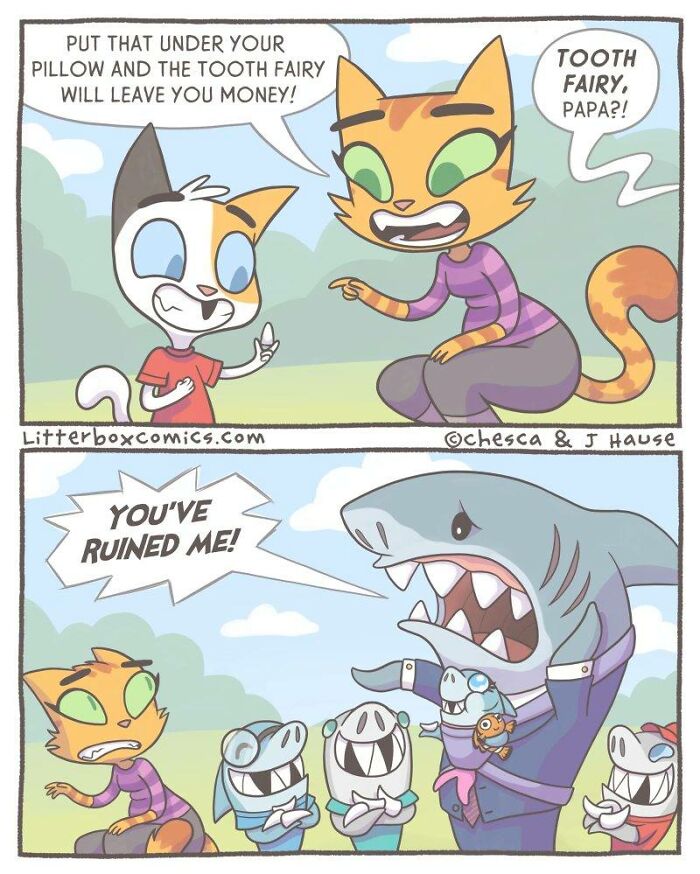 I’ve Been Drawing Relatable Comics On Parenting, And Here Are My Newest 33 Illustrations Of My Family Of Cats I’ve Been Drawing Relatable Comics On Parenting, And Here Are My Newest 33 Illustrations Of My Family Of Cats