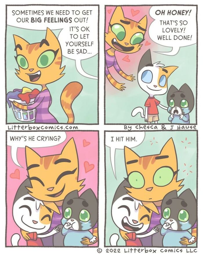 I’ve Been Drawing Relatable Comics On Parenting, And Here Are My Newest 33 Illustrations Of My Family Of Cats I’ve Been Drawing Relatable Comics On Parenting, And Here Are My Newest 33 Illustrations Of My Family Of Cats