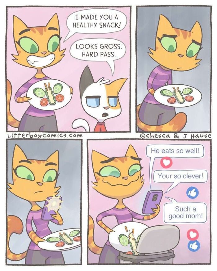 I’ve Been Drawing Relatable Comics On Parenting, And Here Are My Newest 33 Illustrations Of My Family Of Cats I’ve Been Drawing Relatable Comics On Parenting, And Here Are My Newest 33 Illustrations Of My Family Of Cats