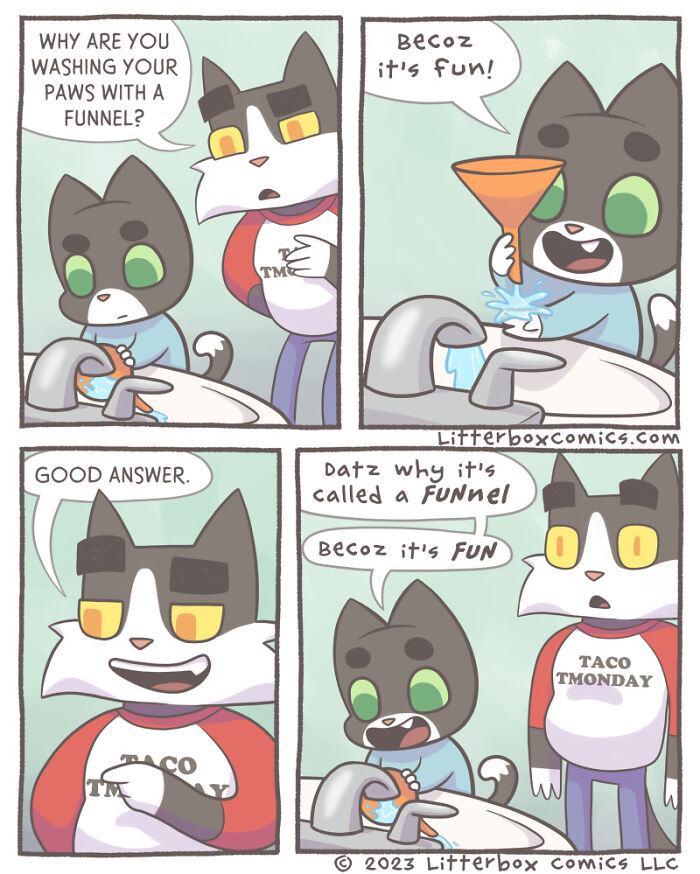 I’ve Been Drawing Relatable Comics On Parenting, And Here Are My Newest 33 Illustrations Of My Family Of Cats I’ve Been Drawing Relatable Comics On Parenting, And Here Are My Newest 33 Illustrations Of My Family Of Cats