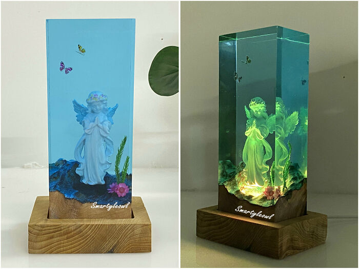 I Create Angel-Themed Resin Dioramas