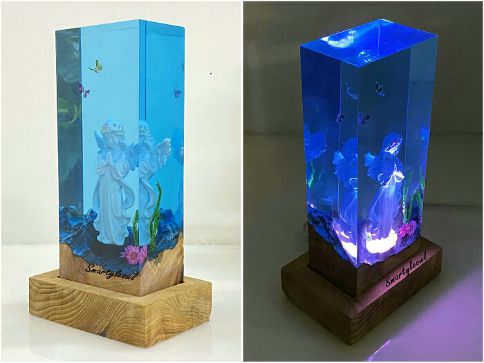 I Create Angel-Themed Resin Dioramas