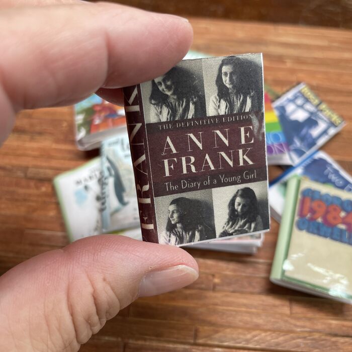 These 12 Miniature Banned Books Can Be Found In A Really Little Free Library That I Made