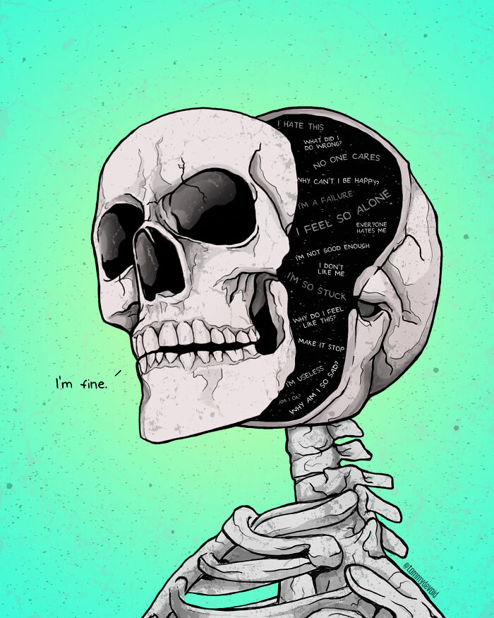Here Are 65 Of My Relatable Artworks Of Skeletons With Dark Inspirational Messages Here Are 65 Of My Relatable Artworks Of Skeletons With Dark Inspirational Messages