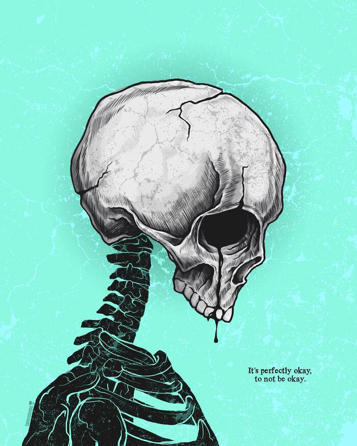 Here Are 65 Of My Relatable Artworks Of Skeletons With Dark Inspirational Messages Here Are 65 Of My Relatable Artworks Of Skeletons With Dark Inspirational Messages