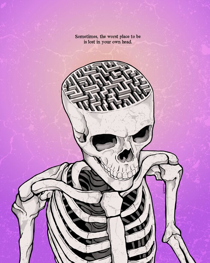 Here Are 65 Of My Relatable Artworks Of Skeletons With Dark Inspirational Messages Here Are 65 Of My Relatable Artworks Of Skeletons With Dark Inspirational Messages