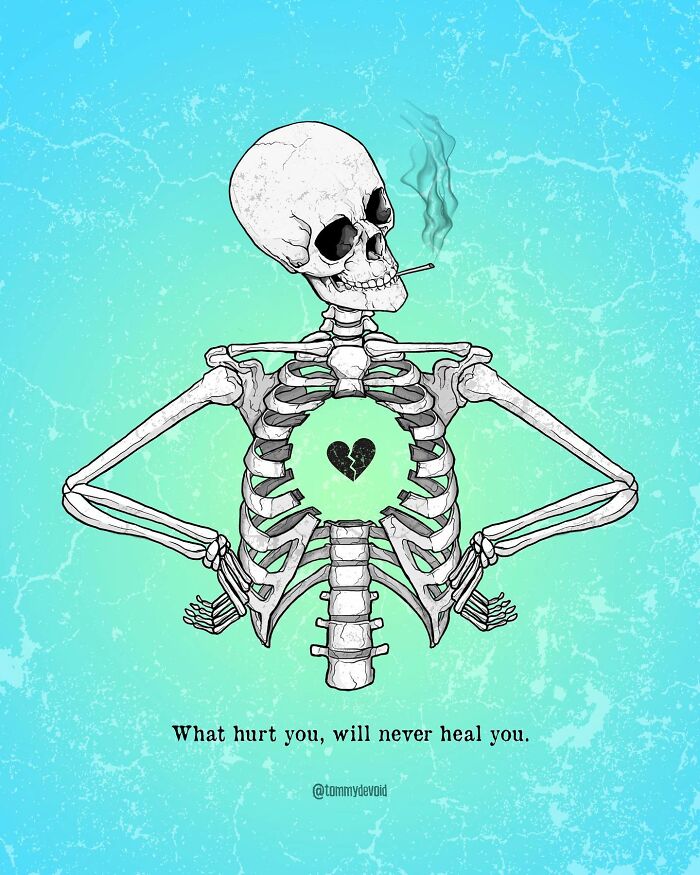 Here Are 65 Of My Relatable Artworks Of Skeletons With Dark Inspirational Messages Here Are 65 Of My Relatable Artworks Of Skeletons With Dark Inspirational Messages