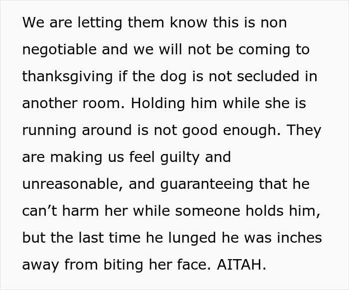 &ldquo;[Am I The Jerk] For Refusing To Bring My Daughter To Her Grandparents&rsquo; House On Thanksgiving?&rdquo;