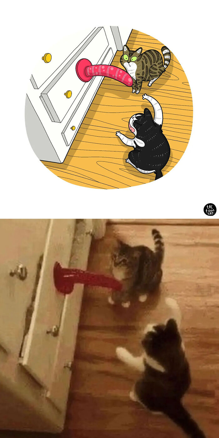 35 Already Famous Internet Pics Get Transformed Into Even Funnier Cartoons By Tactooncat (New Pics) 35 Already Famous Internet Pics Get Transformed Into Even Funnier Cartoons By Tactooncat (New Pics)